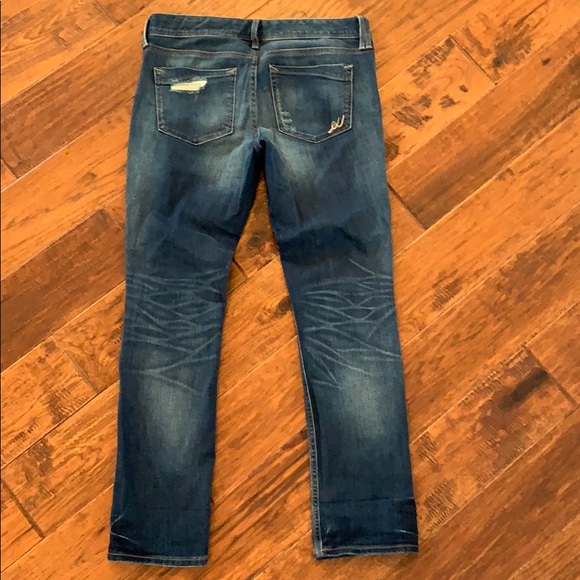 Express Low Rise Ripped Cropped Skinny Jean - Picture 2 of 6